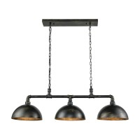 Elk Lighting 182563 Close-To-Ceiling-Light-Fixtures, Black, 9 X 49 X 12 X Inch