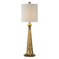 This Drapery Inspired Design Is Hand Finished In A Heavily Antiqued Metallic gold46 The Round Hardback Drum Shade Is A White Linen Fabric With Light Slubbing46 FeaturesParavani Metallic gold LampWide range of products to choose fromExceptional designs and