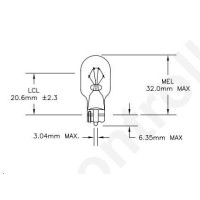 Ironsmith Lighting Products T5 Wedge Base Miniature Style Lamp Clear Glass Warm White Light Bulbs 7 Watt 12 Volt Input Ideal