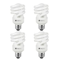 Xtricity Compact Fluorescent Light Bulb T2 Spiral Cfl, 5000K Daylight, 13W (60 Watt Equivalent), 900 Lumens, E26 Medium Base, 120V, Ul Listed (Pack Of 4)