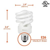 Xtricity Compact Fluorescent Light Bulb T2 Spiral Cfl, 5000K Daylight, 13W (60 Watt Equivalent), 900 Lumens, E26 Medium Base, 120V, Ul Listed (Pack Of 4)