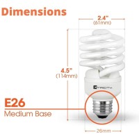 Xtricity Compact Fluorescent Light Bulb T2 Spiral Cfl, 4100K Cool White, 23W (100 Watt Equivalent), 1520 Lumens, E26 Medium Base, 120V, Ul Listed (Pack Of 4)