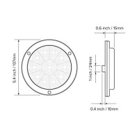 Dream Lighting Led 12Volt Round Rear Tail Brake Stop Signal Light For Rv Trailer Truck Automotivered Light Ip65 Pack Of 2 Do