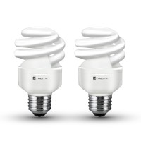 Xtricity Compact Fluorescent Light Bulb T2 Spiral Cfl, 4100K Cool White, 9W (40 Watt Equivalent), 540 Lumens, E26 Medium Base, 120V, Ul Listed (Pack Of 2)