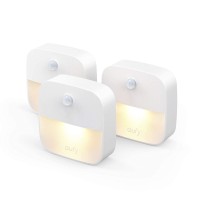 Eufy By Anker, Lumi Stick-On Night Light, Warm White Led, Motion Sensor, Bedroom, Bathroom, Kitchen, Hallway, Stairs, Energy Efficient, Compact, 3-Pack