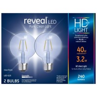 G E Lighting 92252 3.2W Led Reveal Bulb (2 Pack)