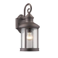 Chloe Ch22049Rb16Od1 16 In Lighting Galahad Transitional 1 Light Rubbed Bronze Outdoor Wall Sconce Oil Rubbed Bronze