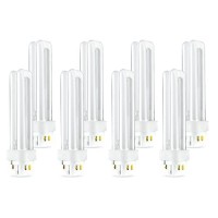 (8 Pack) Plc-13W 841, 4 Pin G24Q-1, 13 Watt Double Tube, Compact Fluorescent Light Bulb, Replaces Philips 38328-1 Pl-C 13W/841/4P/Alto, Sylvania 20667 And Ge 97597 - F13Dbx/841/Eco4P