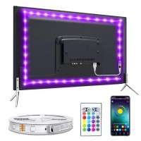 Nexlux Led Lights For 58 Inch Tv, Backlight 8.2Ft Usb Led Light Strip Indoor Use App Controlled With Remote, Diy Colors Tv Led For Gaming Lights