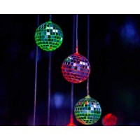 Lainin Color Changing Solar Wind Spinner Disco Ball Shape Solar Wind Chime Night Light For Home Outdoor Garden Ligting D�Cor