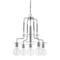 60W X 5 Transformermetal Chandelier Edison Bulbs Included