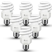 Xtricity Compact Fluorescent Light Bulb T2 Spiral Cfl, 2700K Soft White, 9W (40 Watt Equivalent), 540 Lumens, E26 Medium Base, 120V, Ul Listed (Pack Of 6)