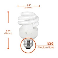 Xtricity Compact Fluorescent Light Bulb T2 Spiral Cfl, 2700K Soft White, 9W (40 Watt Equivalent), 540 Lumens, E26 Medium Base, 120V, Ul Listed (Pack Of 6)