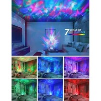 Soaiy Aurora/Northern Light Projector With White Noise Sound Machine, Bluetooth Speaker/Timer/Remote, Led Moving Aurora Bedroom Ceiling Projector Light For Adults, Baby, Kids Sleep Relax Therapy