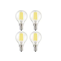 Ctkcom G45 4W Candelabra Led Bulbs Dimmable(4 Pack)- E14 Base Vintage Edison Incandescent Bulb 40W Equivalent 6000K Daylight White Bulbs For Home,Pendant Light,Sconces,Light Fixtures Ac110V~130V