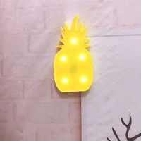 Qiaofei Pineapple Light,Led Cute Pineapple Night Table Lamp Light For Kids Room Bedroom Gift Wall Party Holiday Home Decorations Yellow