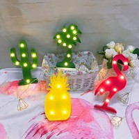 Qiaofei Pineapple Light,Led Cute Pineapple Night Table Lamp Light For Kids Room Bedroom Gift Wall Party Holiday Home Decorations Yellow