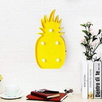 Qiaofei Pineapple Light,Led Cute Pineapple Night Table Lamp Light For Kids Room Bedroom Gift Wall Party Holiday Home Decorations Yellow