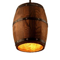 These wood Barrel smells very good when they are used as pendant lights also you can use the shade as flowerpot or other decoration