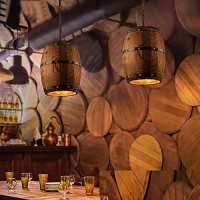 These wood Barrel smells very good when they are used as pendant lights also you can use the shade as flowerpot or other decoration