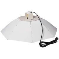 Hydro Crunch Parabolic Vertical Grow Light Reflector Hood White