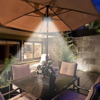 Latme Patio Umbrella Light 3 Brightness Modes Cordless-4 X Aa Battery Operated,Umbrella Pole Light Camping Tents Or Indoor Use