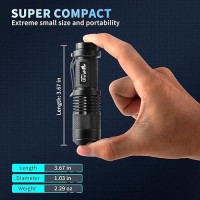 Ultrafire 5 Pack Sk68 Tactical And Small Flashlights 7W 3Mode Pocket Torch Adjustable Focus Zoom Light Lamp