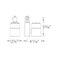 Wac Lighting H-1023F-830-Wt H Series Led1023 Exterminator Ii Led Energy Star Track Head In White Finish, Flood Beam, 3000K