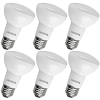 Luxrite Br20 Led Bulb, 45W Equivalent, 3500K Natural White, Dimmable, 460 Lumens, R20 Led Flood Light Bulb 6.5W, Energy Star, Damp Rated, E26 Base, Perfect For Recessed And Track Lighting (6 Pack)