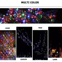 Rpgt 1000 Leds 336Ft Green Cable Clear Wire Fairy String Tree Twinkle Lights 8 Modes For Christmas Party, Outdoor, Garden, Wedding, Home Decoration (Multi Color)