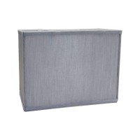 Rectangular Drum Lampshade (6.5X12) (6.5X12) X 9 Bavarian Gray Fabric