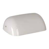 Newrays Glass Bankers Lamp Shade Cover Replacement,L885 W511 (Milk White)