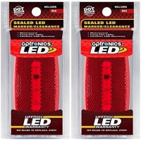 Optronics Mcl32Rs Surface Mount Led Marker Clearance Light With Reflex Red 1 Count Pack Of 1