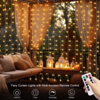 Battery Operated Curtain String Lights 98Ft 98Ft 300 Led Battery Curtain Lights With Remote Timer 8 Modes Waterproof Curtain