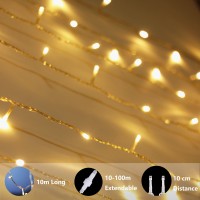 Louis Choice Extendable Lights String For Mycozylite Led String Lights, 100 Warm White Led, 33 Ft, Indoor Outdoor, No Transformer Included