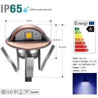 Qaca Led Stair Light Low Voltage Waterproof Ip65 Outdoor 1-2/5