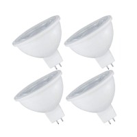 Led Mr16 Gu5.3 Spotlight Light Bulb, 7W (50W Equivalent), Dimmable, 3000K Soft White, 500 Lumens, Energy Star, 12V, (4 Pack)