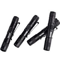 Hatori Led Mini Flashlight, Bright Small Handheld Pocket Flashlights Tactical High Lumens Pen Light For Camping, Outdoor, Emergency, 4 Pack(3.55Inch)