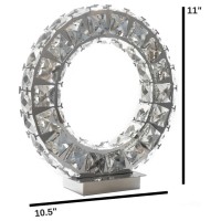 Crystal Extravaganza Carrousel Integrated Led Table Lamp High End Crystals(D0102Hgetry)