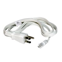 Juno Uc 5Ft Wh M6 5 Foot Powercord For Undercabinet Led Lights, White, Power Cord