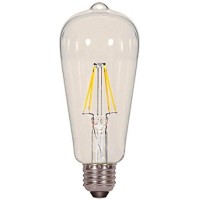 12 Pack Satco S9581 6.5 Watt Dimmable Clear 2700K Warm White Led St19 Light Bulb - Medium Base (60W Equivalent)