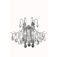 Amelia Collection Wall Sconce D16In H14In Lt:3 Chrome Finish