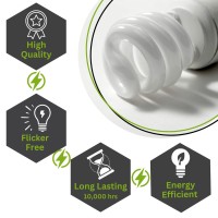 Xtricity Compact Fluorescent Light Bulb T2 Spiral Cfl, 4100K Cool White, 13W (60 Watt Equivalent), 900 Lumens, E26 Medium Base, 120V, Ul Listed (Pack Of 8)