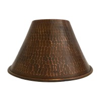 Premier Copper Products Sh-L300Db Oil Rubbed Bronze Hand Hammered Copper 7 In Cone Pendant Light Shade