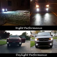 Alla Lighting Bright 12278 Psx26W Led Fog Lights Bulbs H28W Pwy26W, 6000K Xenon White Fog Lamps Replacement 3200 Lumens Upgrade