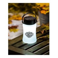 Harley-Davidson Bar & Shield Silicone Solar Lantern, Portable & Collapsible