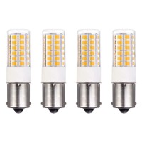 Makergroup Ba15S Single Contact Bayonet Led 12V S8 1141 1156 Led Light Bulb 3W Warm White 2700K-3000K For Outdoor Landscape Lighting Path Deck Lights Rv Lighting 4Pcs