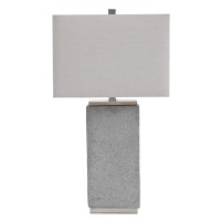 Signature Design By Ashley Amergin 28 Faux Concrete Table Lamp Set 2 Count Gray