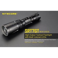 Nitecore Srt7Gt 1000 Lumens Cree Led Built In Red, Green, Blue, Uv Lights, Variable Brightness Flashlight/Searchlight With 2 X Edisonbright Cr123A Batteries