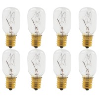 Goodbulb Himalayan Dimmable Salt Lamp Light Bulbs 25 Watt - Candelabra Bulb Adapter - Warm White Light - E12 Light Bulb - 2500 Hour Life (Pack Of 8)